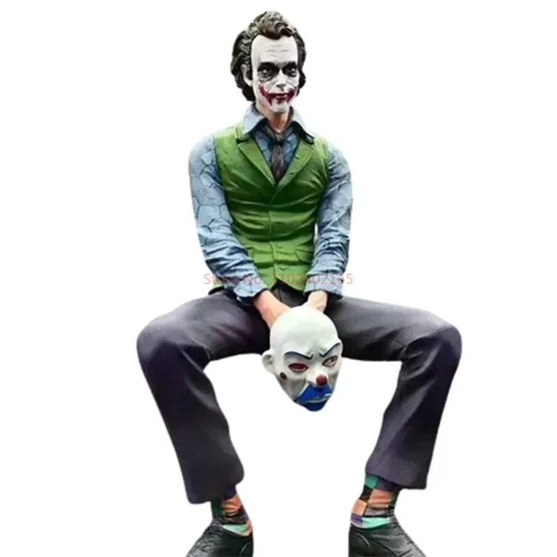 24cm Joker Heath Ledger Action Figure Sitting Green Suit