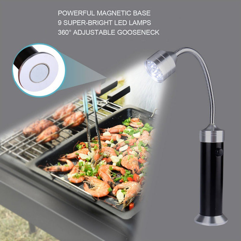 Portable 360 Degree Magnetic LED Grill Light Lamp