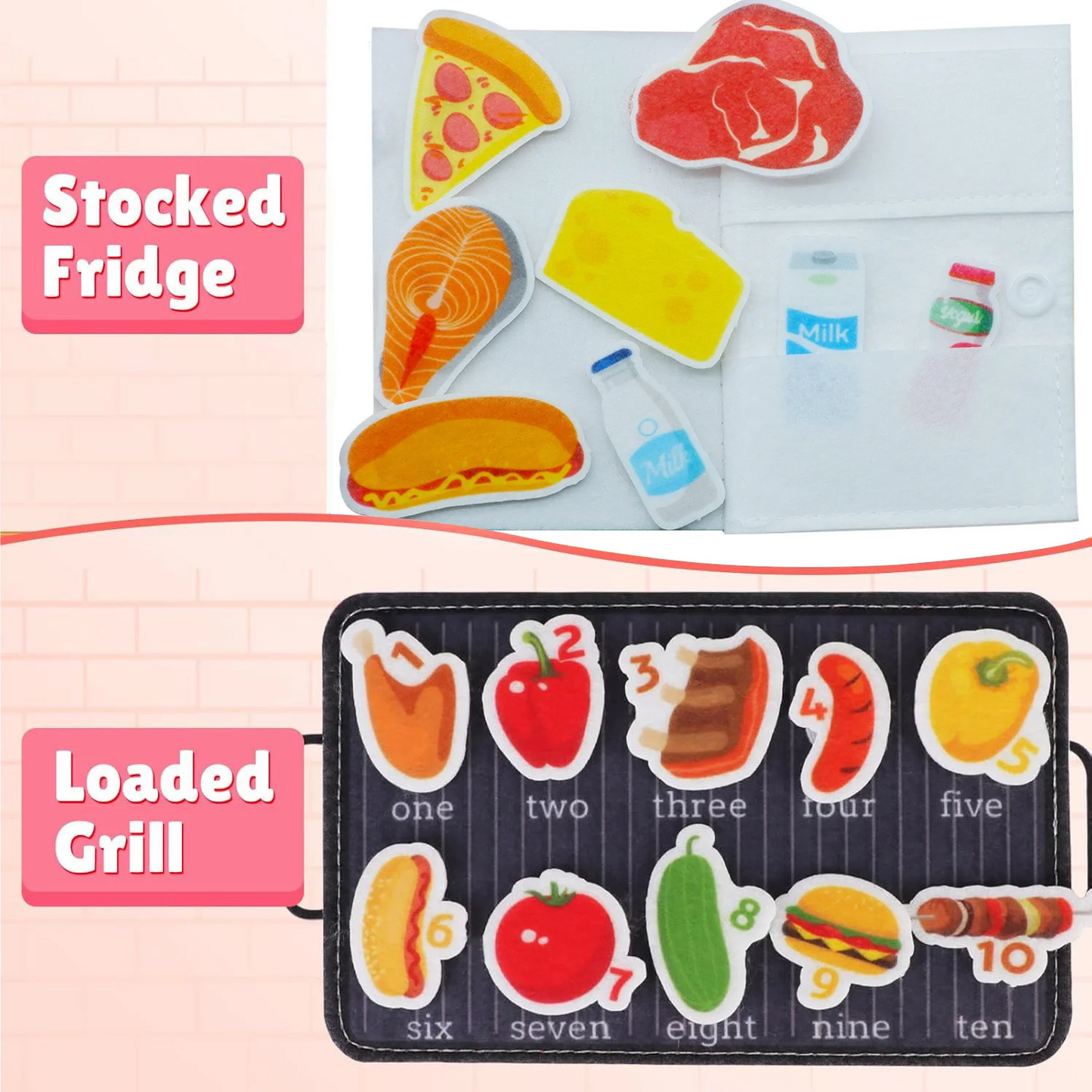 Toddler Busy Board Montessori Toys Cook Busy Book