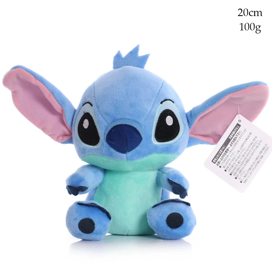 Disney Cartoon Blue Pink Stitch Plush Dolls Anime Toys