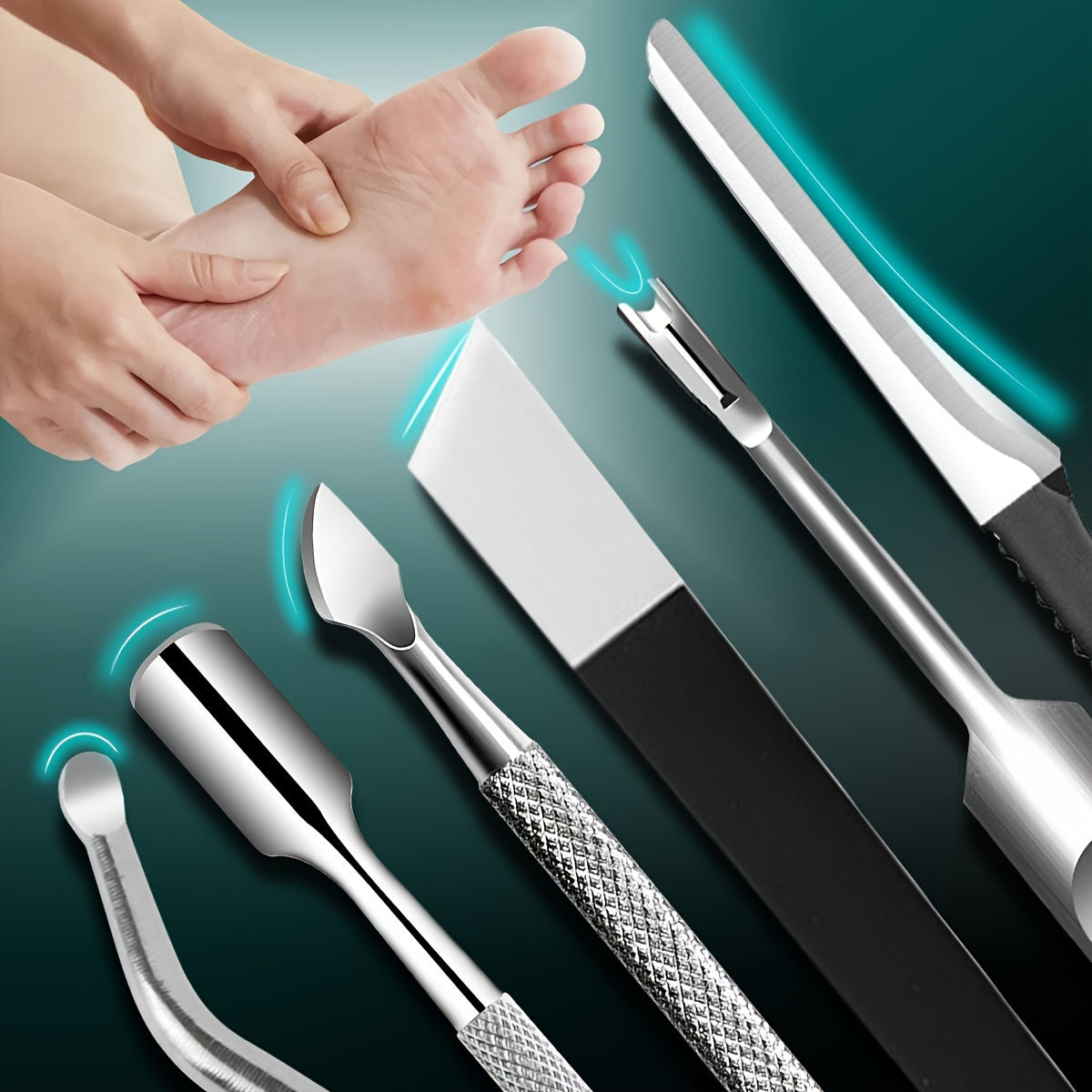 Foot Care Pedicure Kit - Multi-Functional Foot Files