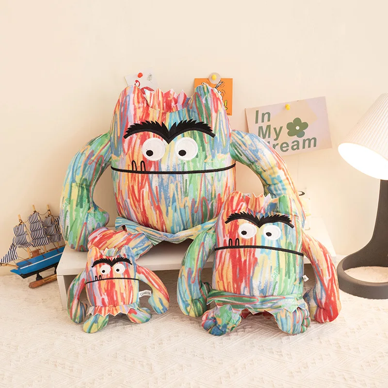New 15cm Colorful Monster Throw Pillow Doll Stuffed Toys