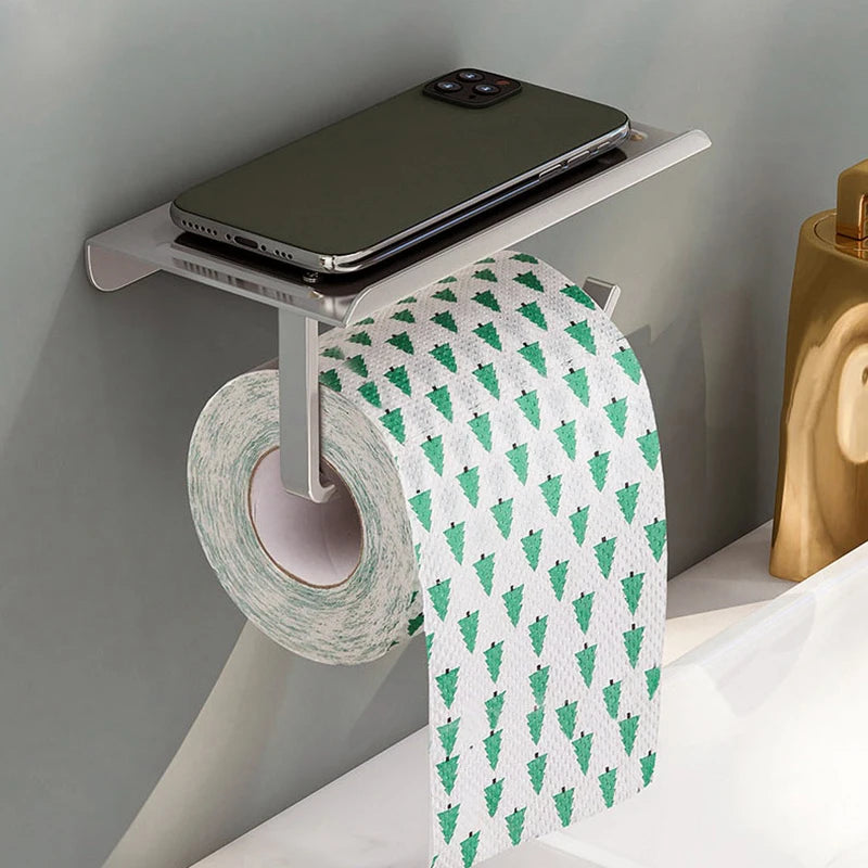 Aluminum Alloy Toilet Paper Holder WC roll Paper Holder