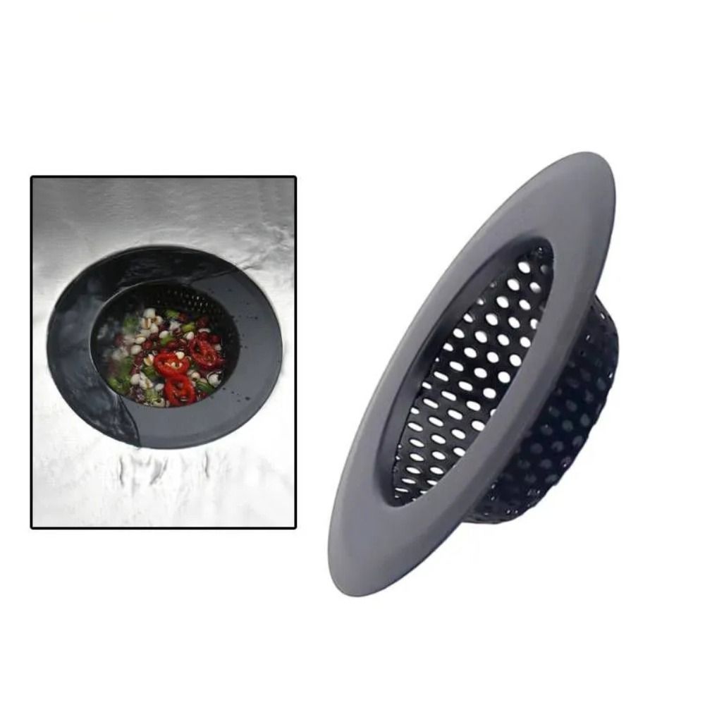 Stainless Steel Sink Strainer Black Anti Clog Mesh Trap