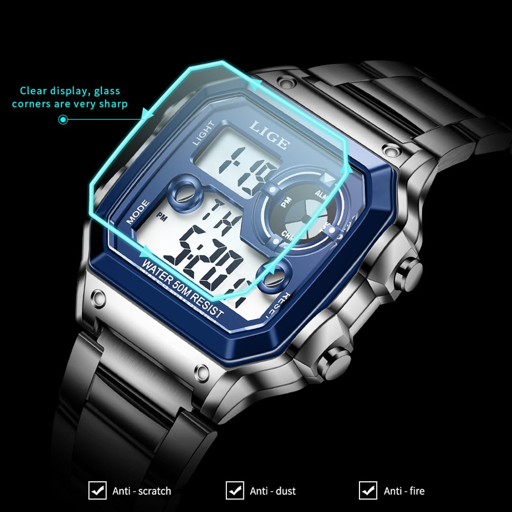 Luxury Brand Men Watch Military Digital