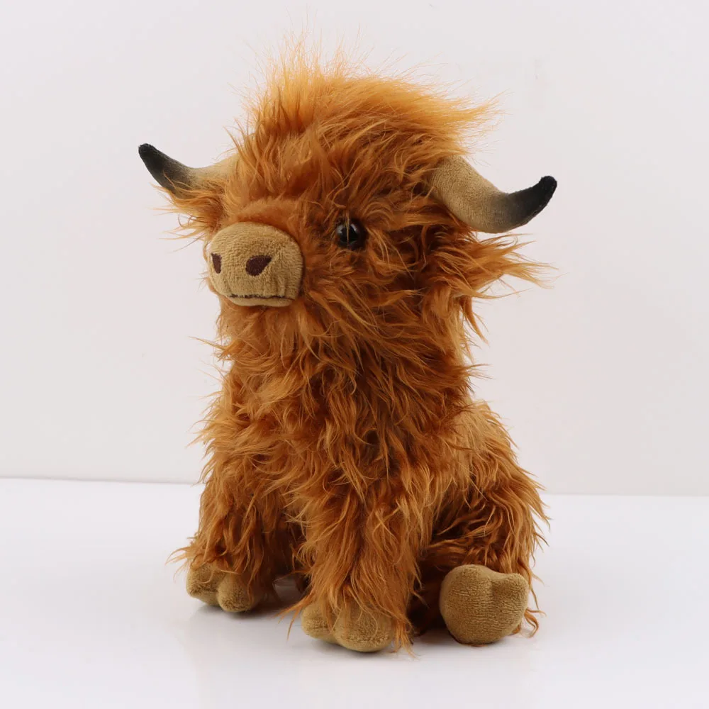 Highland Cow Plush Toy - Adorable Realistic Stuffed Animal