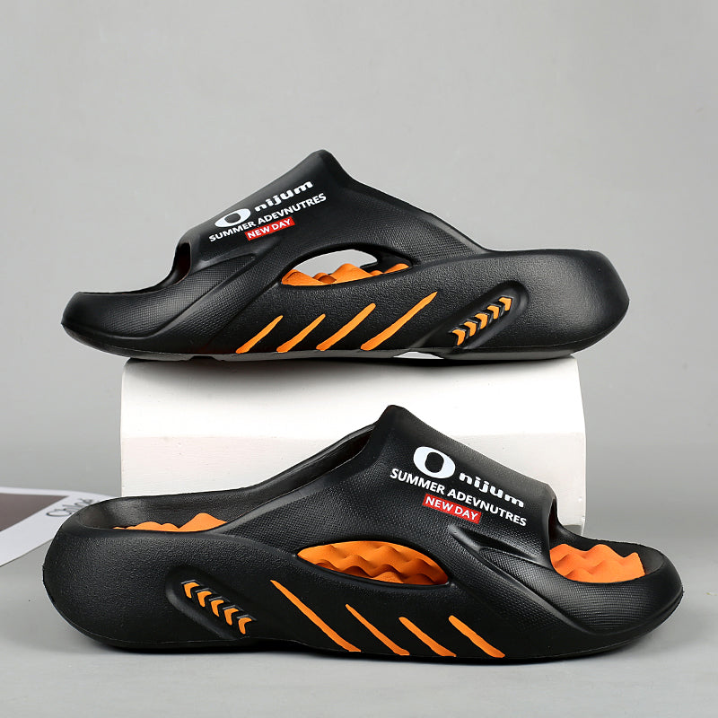 2024 New Men Massage Slippers Slides Indoor Outdoor Sandals