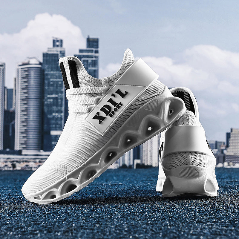 Men's Black Sneakers Wear Resistant Non Slip Breathable Sports Shoes