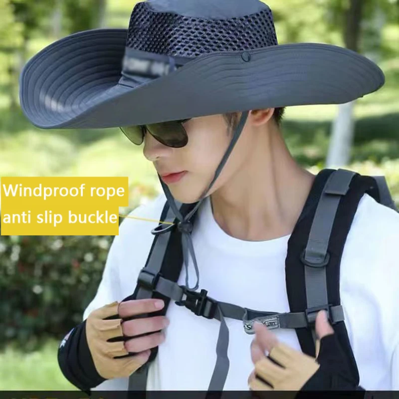 Summer Large Sun Hat Men Women Breathable