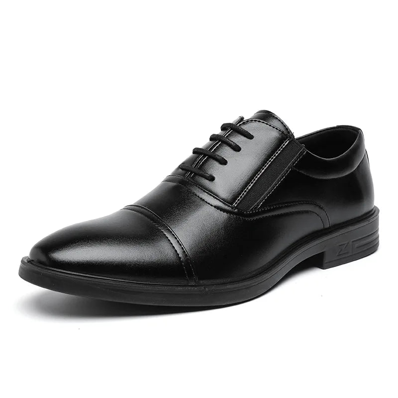 Men's Autumn New Trendy British Style Formal Shoes Three-Link Anti-Slip