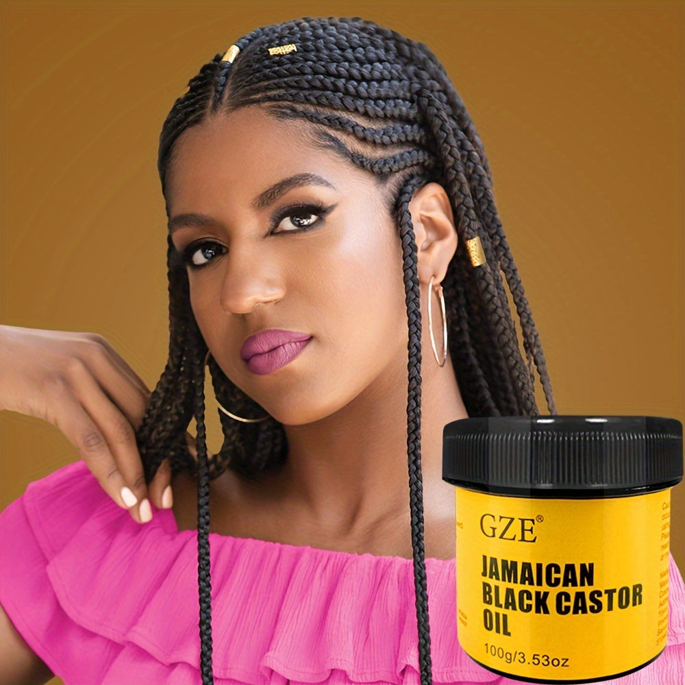 GZE JAMAICAN Black Castor Oil Pure Cold-Pressed for Hair Growth