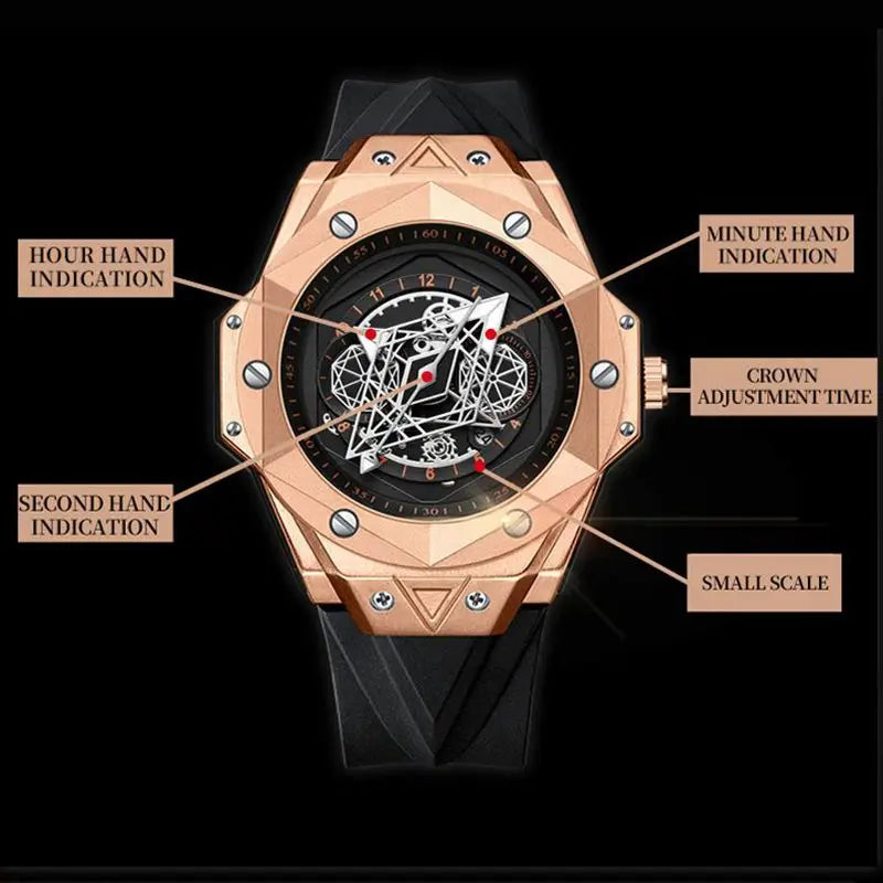 Men Watch Top Brand Luxury Sports Waterproof Quartz