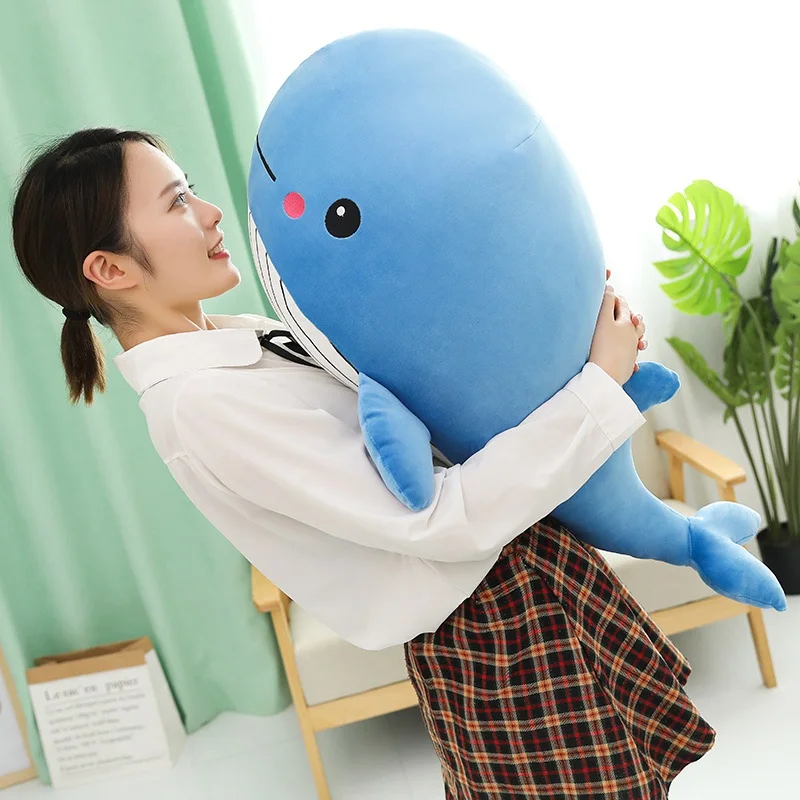 Kawaii Soft Whale Plush Toy Cartoon Animal Fish Stuffed Doll