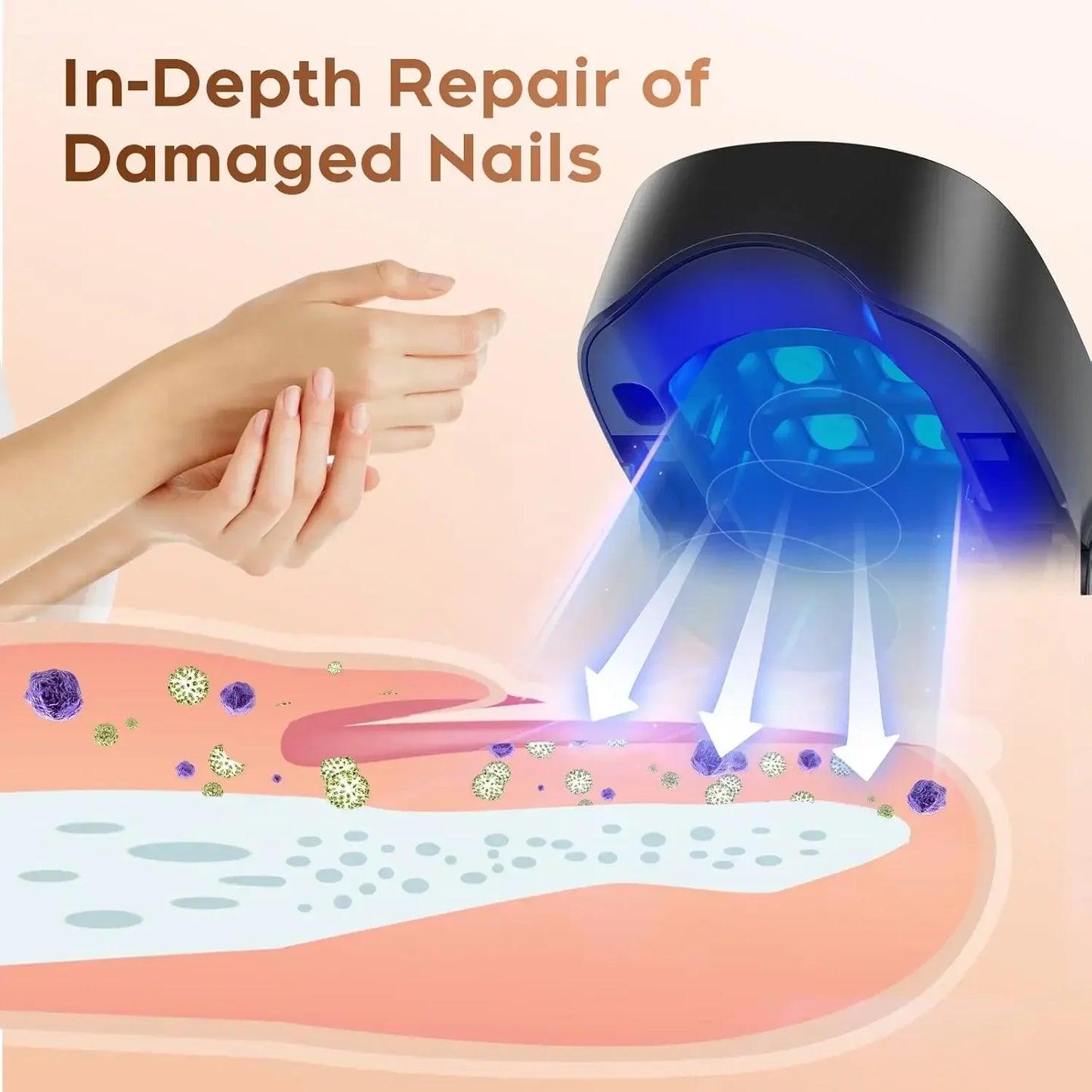 Nail Fungus Treatment LED Laser Device for Cleaning