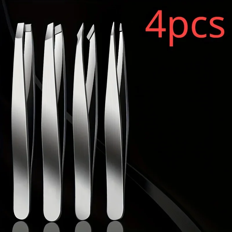 4pcs Set Professional Tweezers Set