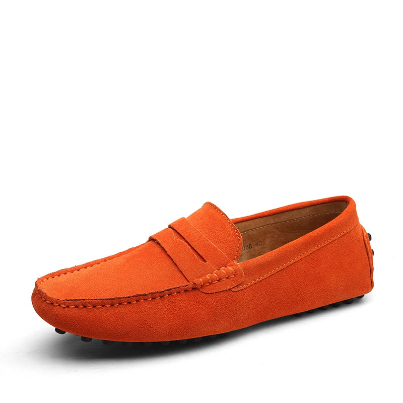 Men High Quality Leather Loafers Men Casual Shoes Moccasins Slip