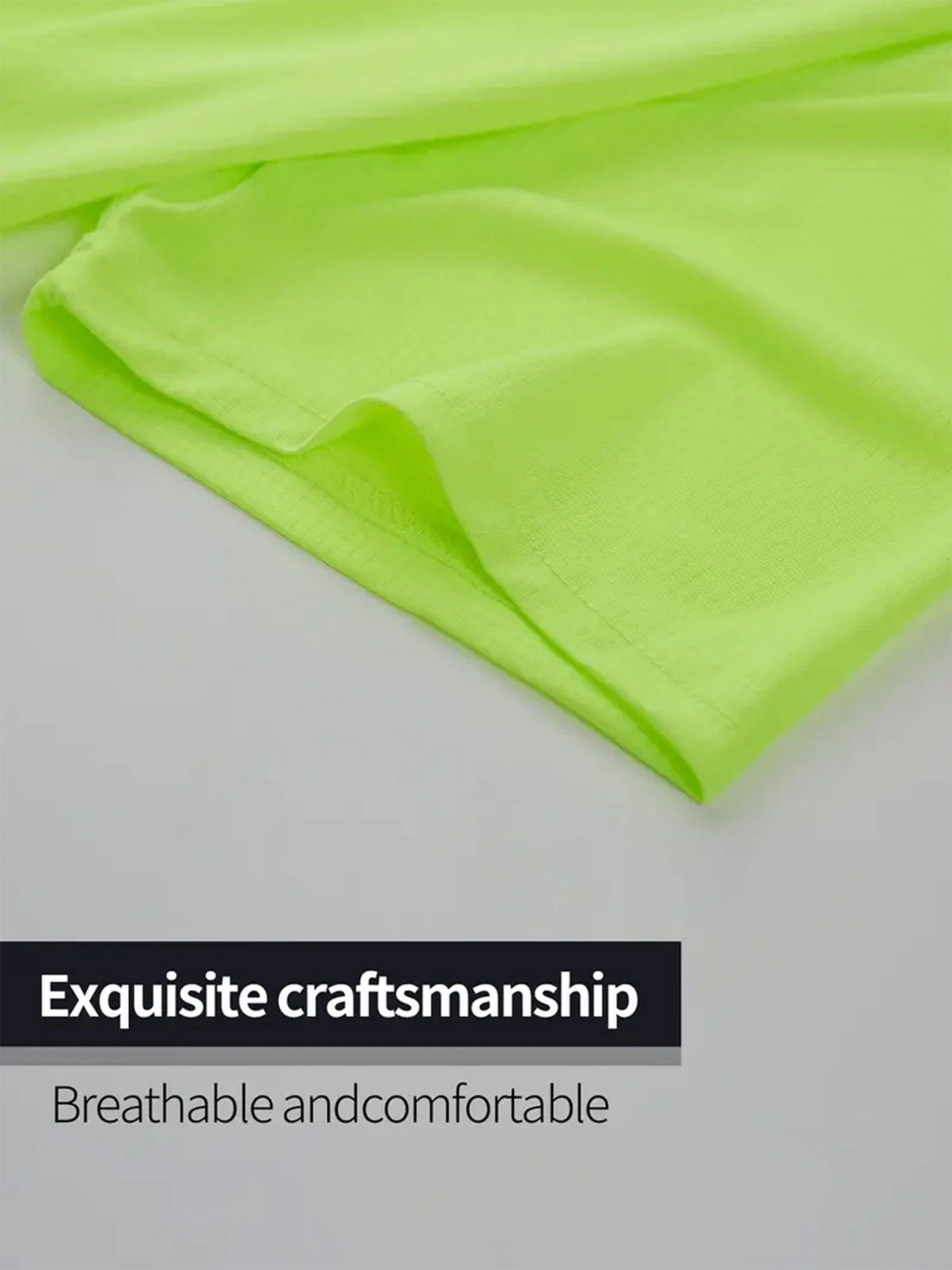 Crew T-Shirt 3Pcs Fluorescent Green Ultralight Men