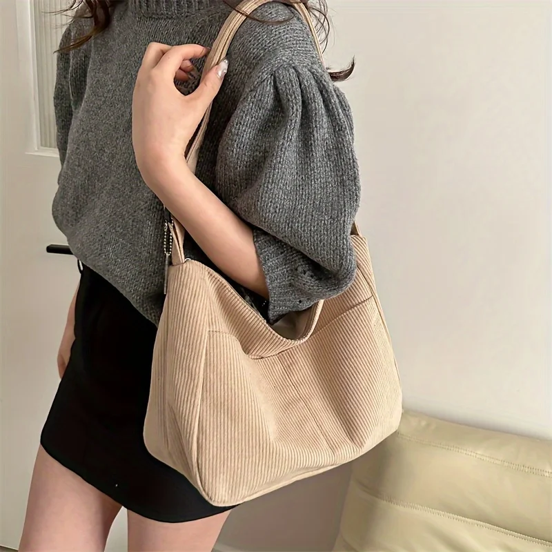 Women’s Corduroy Shoulder Bag