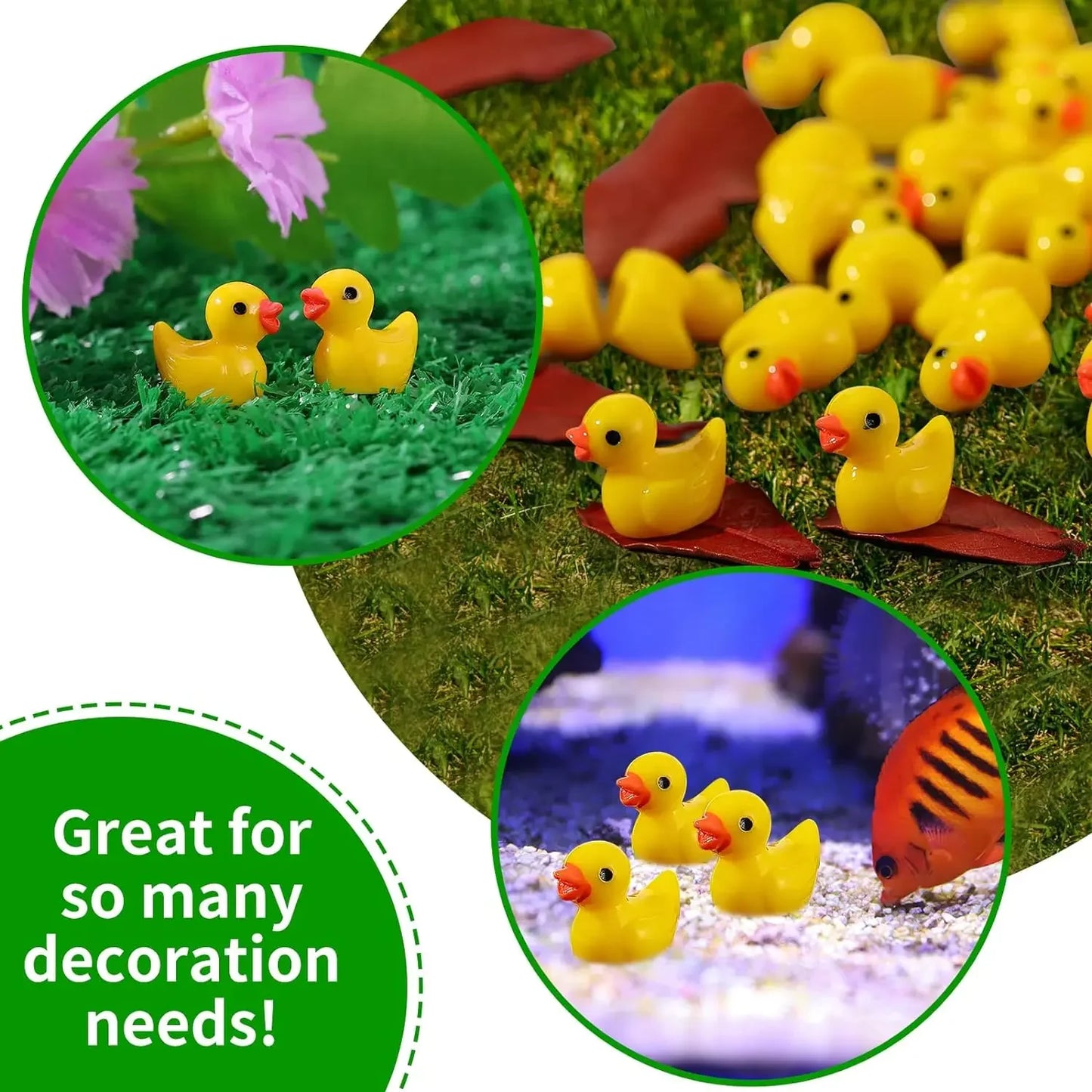 100/200Pc/set Mini Resin Ducks Tiny Duck