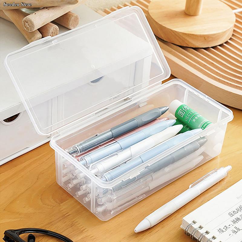 1PC Large Capacity Plastic Pencil Box Stackable