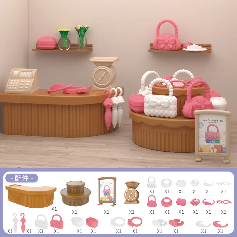 mini supermarket shopping games dollhouse