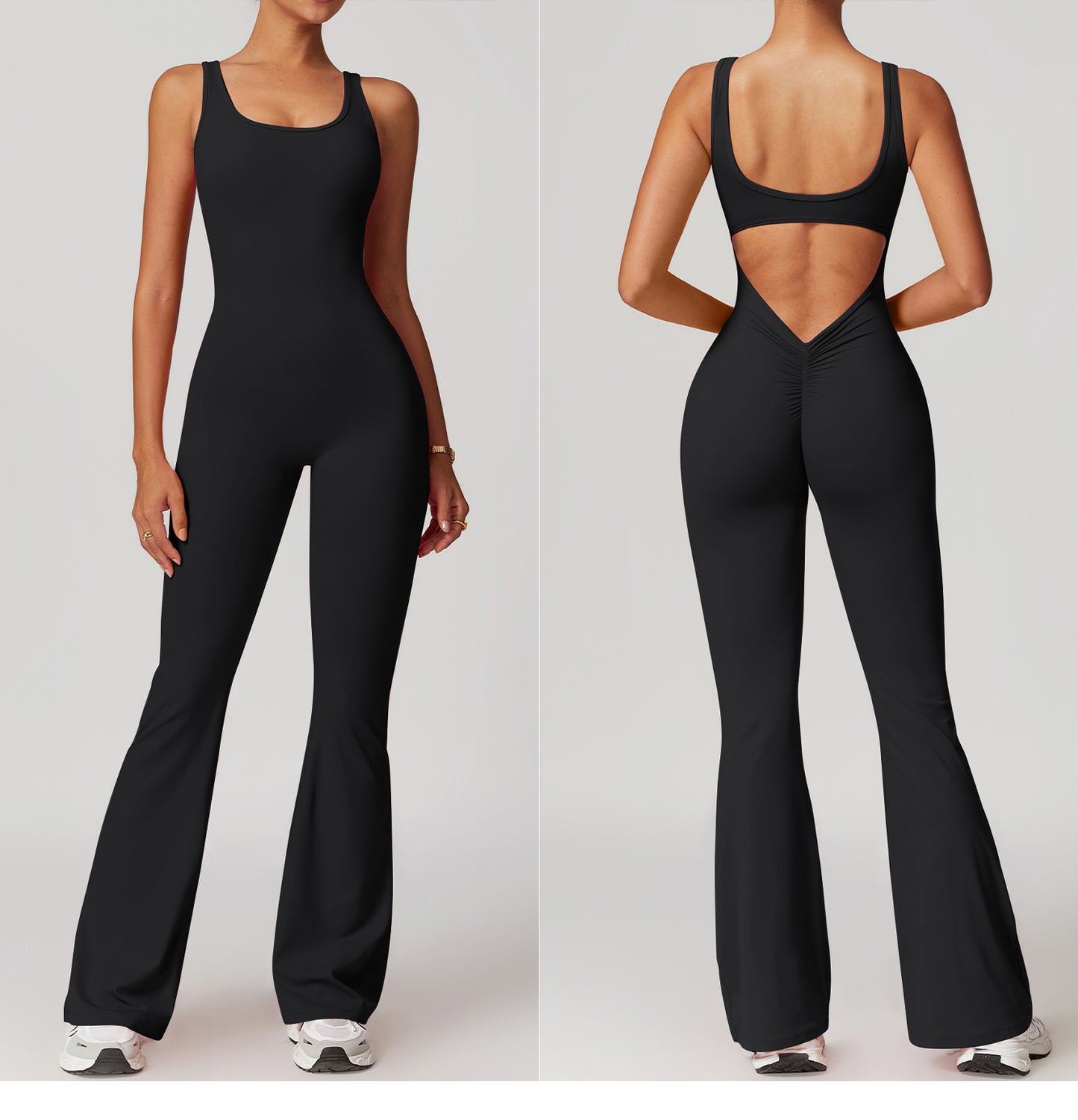 Women Bodysuits Fitness Sports Solid color high-intensity tight