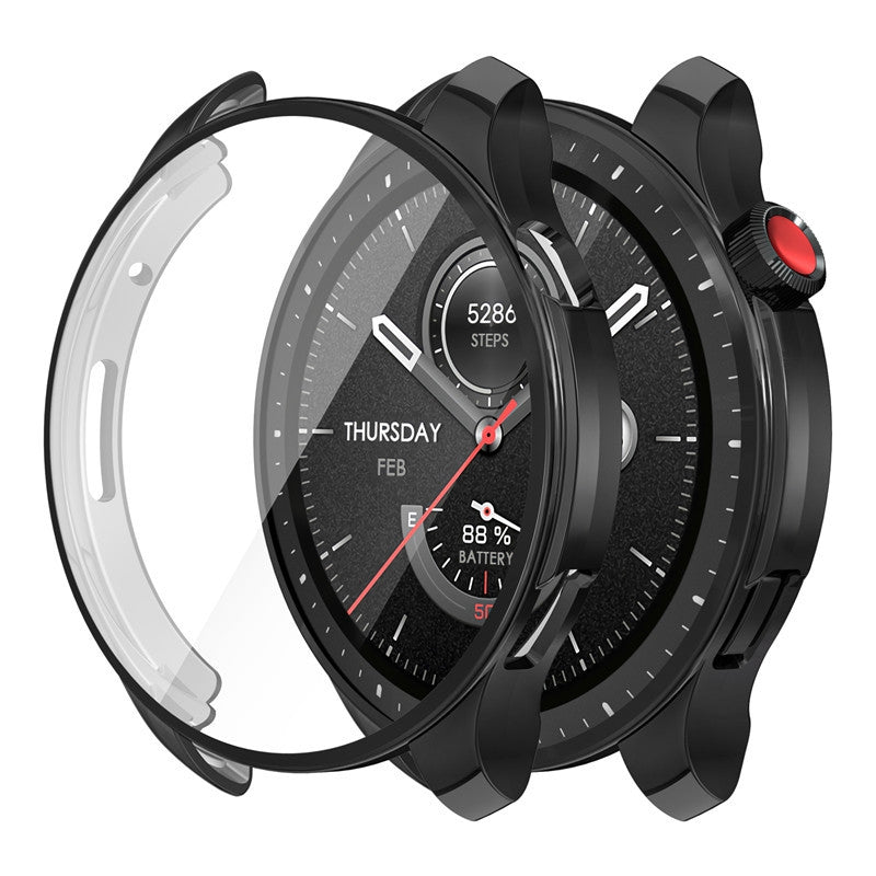 Soft Silicone Case Glass For Amazfit GTR 4 Smart Watch Screen Protector