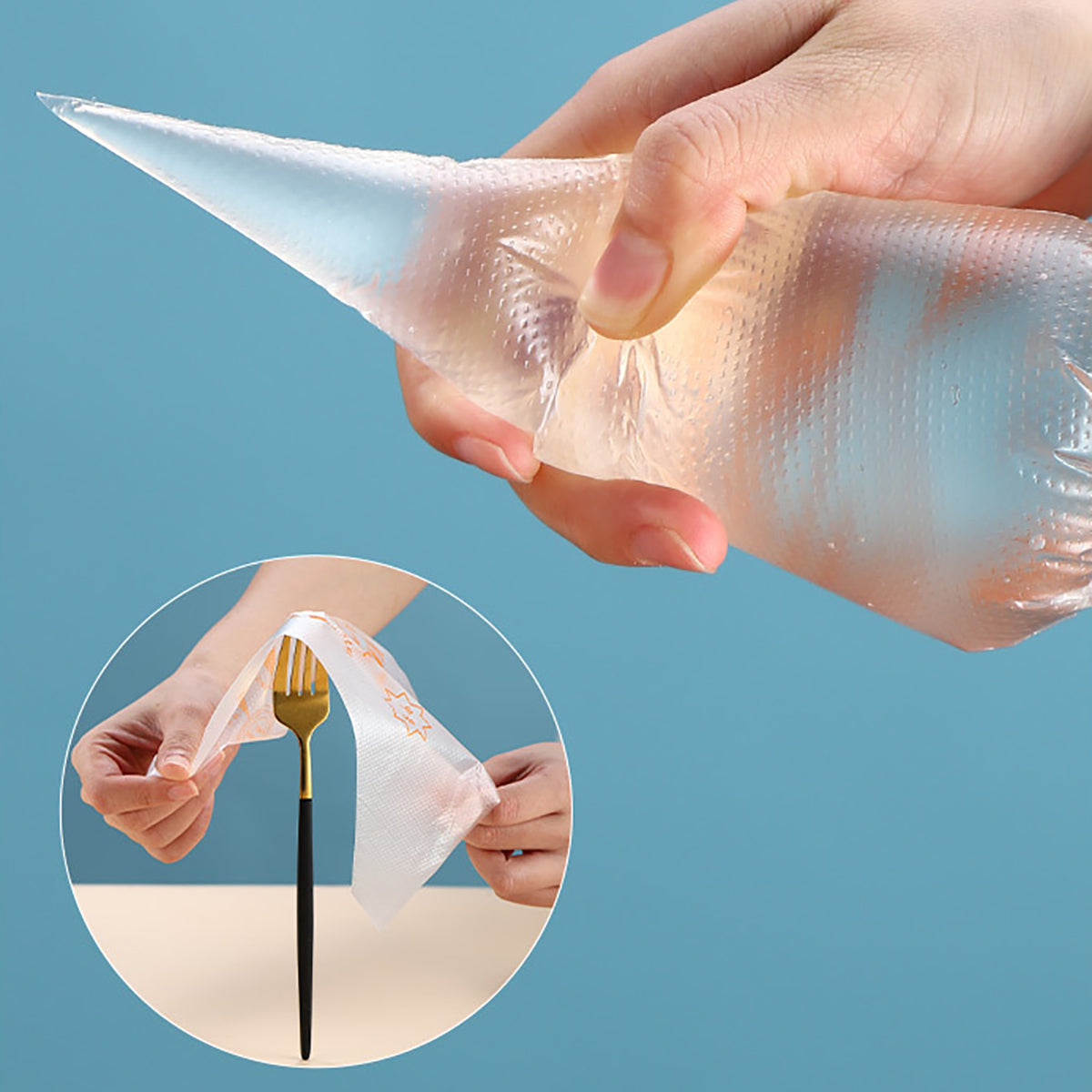 100 PCS Thick Disposable Pastry Bags DIY Cake Cream Decoration Piping