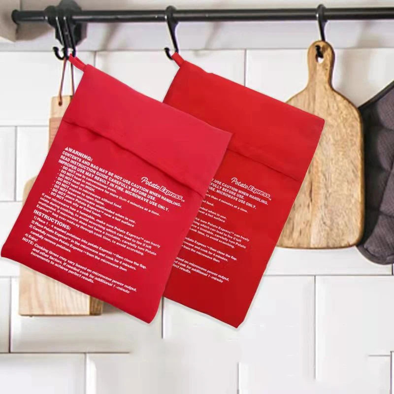 Microwave Potato Bag Baked Potato Bag Red Pouch