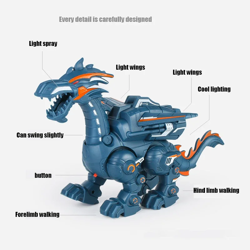 Spray Mechanical Dinosaurs Animal Model