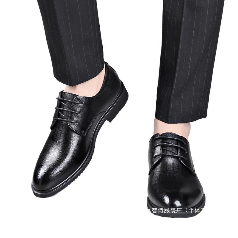 Black Formal Work Shoes Men's Wedding Groomsmen