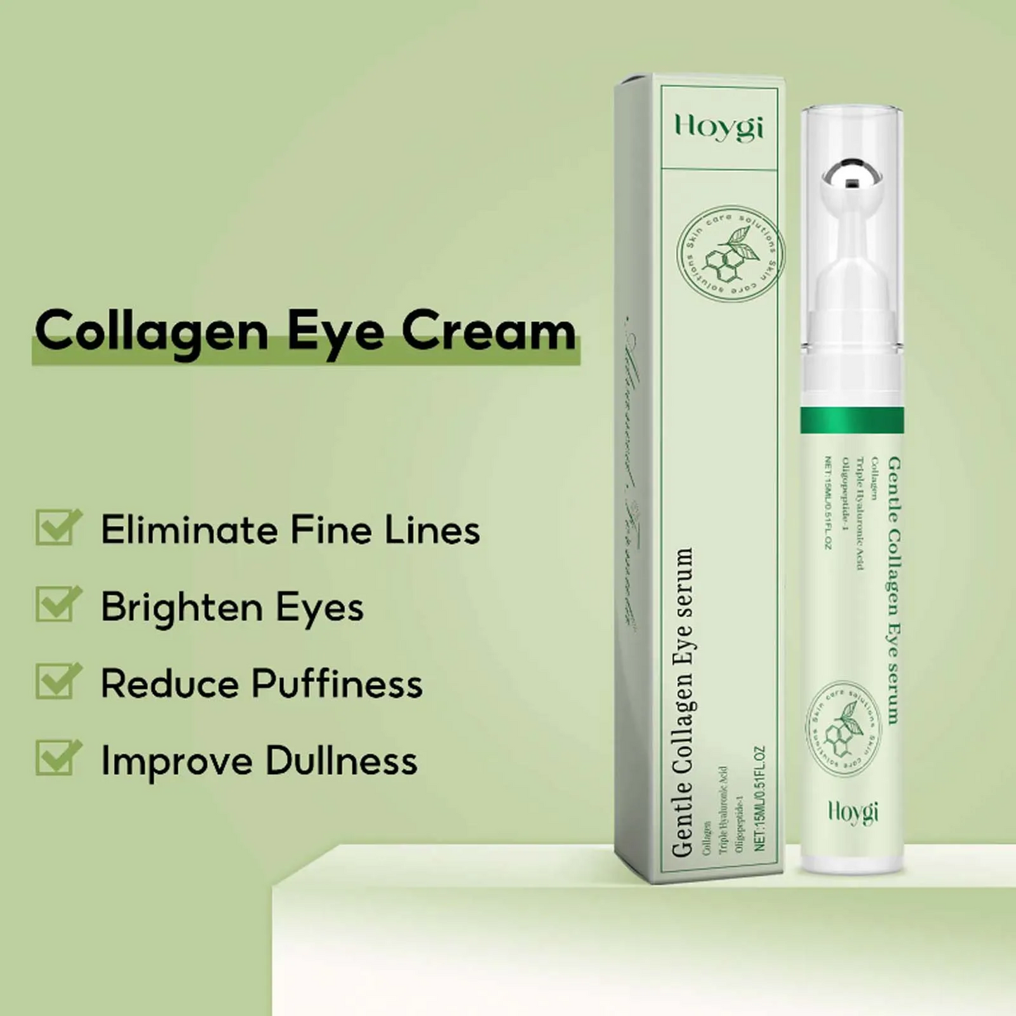 3Pcs Collagen Eye Serum Cream Anti Dark Circles