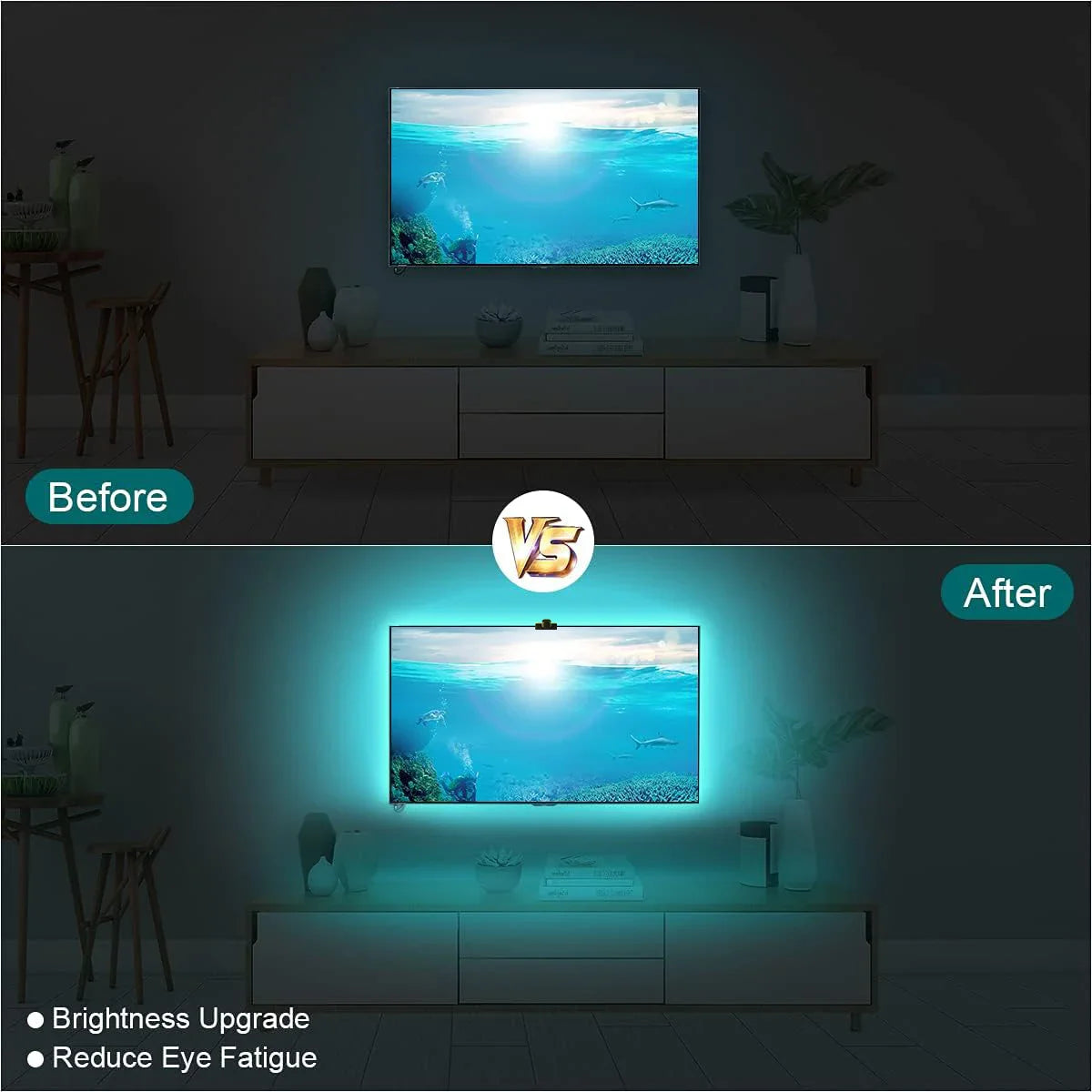 TV Ambient Backlight with AR Color Gamut Sensor App Control Music