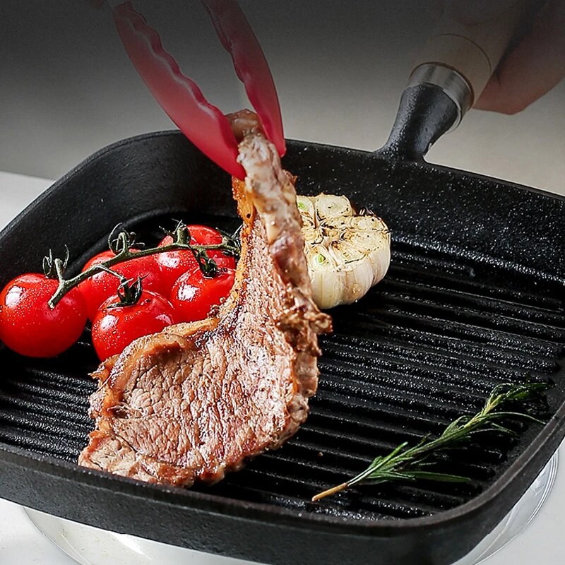Thickened Cast Iron Steak Frying Pan Non-stick