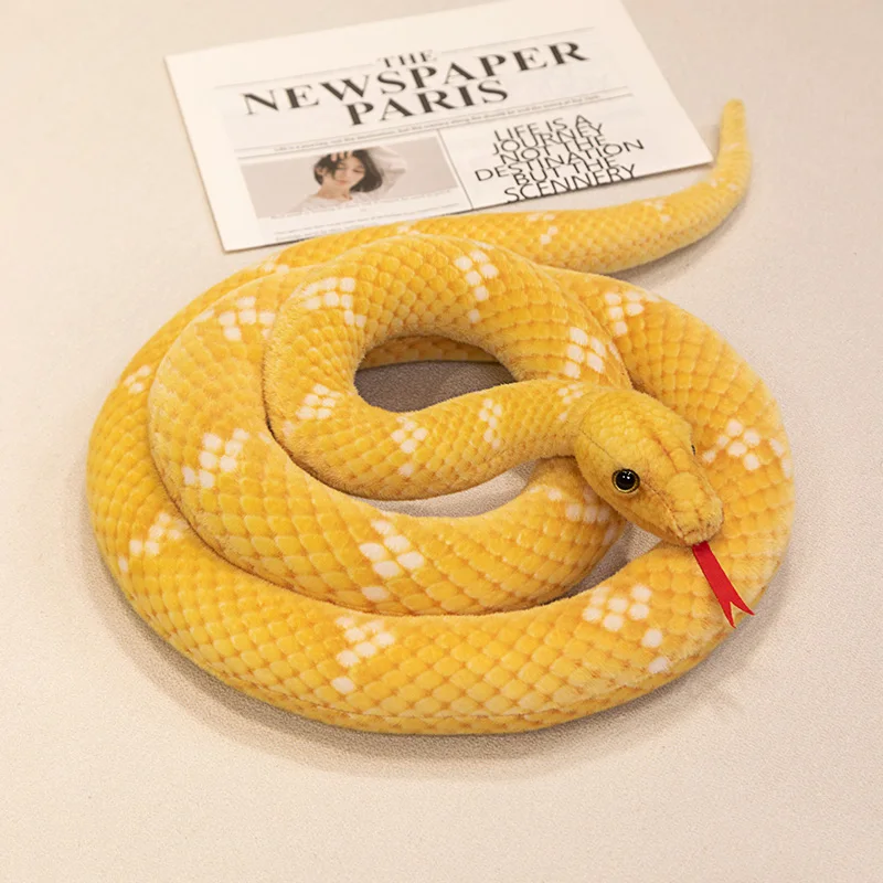 70cm Kawaii Snake Plush Toys Pit Viper Realistic Stuffed Cobra