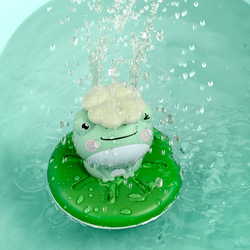 New Baby Bath Toys Electric Spray Water Floating Rotation Frog