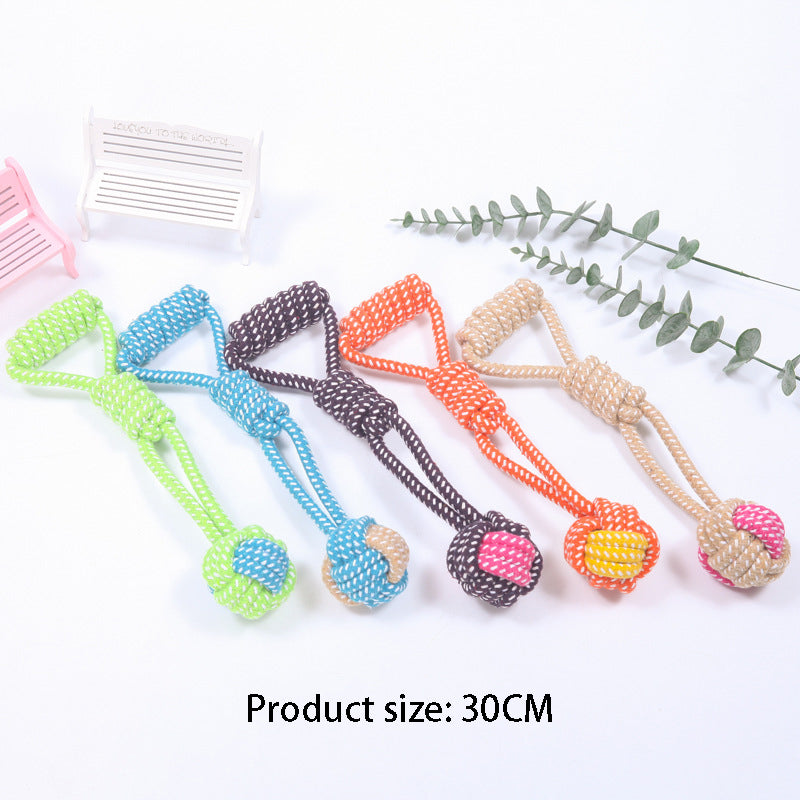 Interactive Cotton Rope Mini Dog Toys Ball for Dogs
