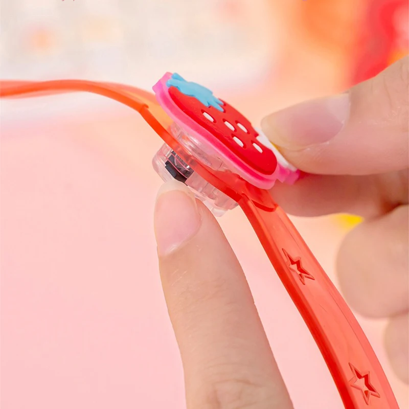 6 Pcs Flashing Luminous Bracelet Light Cartoon Creative Watch Kids