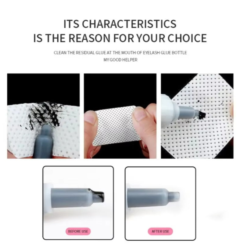 nail art Lint-Free Eyelash Glue Wipes Paper Gel Polish Remover