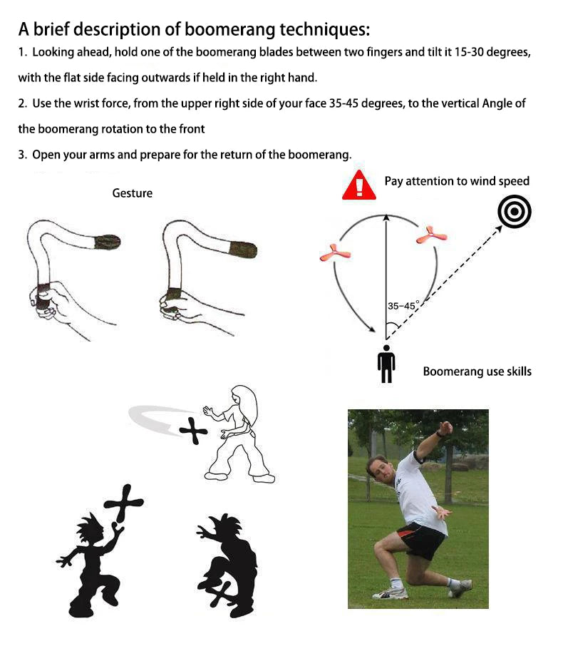 Children Boomerang Soft Three-leaf Cross Adult-kids Interactive Outdoor Toy