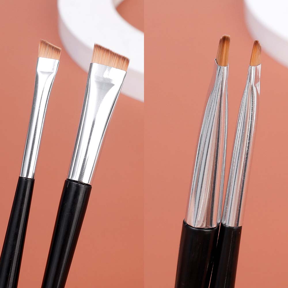Professional Eyebrow Brush Eyeliner Angled Flat Head Blade Eye Liner