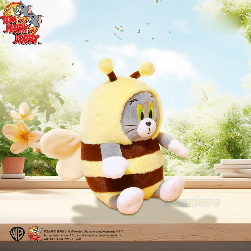 Whimsical Tom and Jerry Plush Dolls in Bee Design
