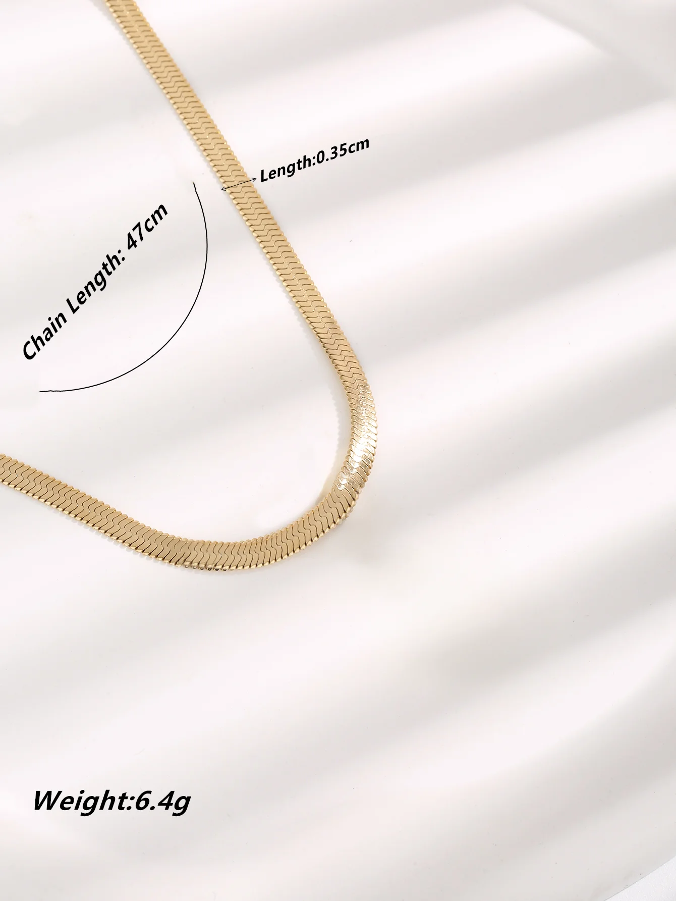 Snake Chain Gold Plated Stainless Steel