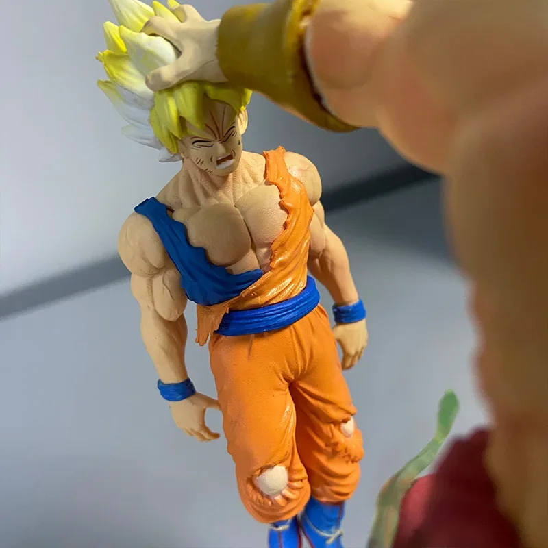 20cm Dragon Ball anime Broly Vs Super Saiyan Son Goku