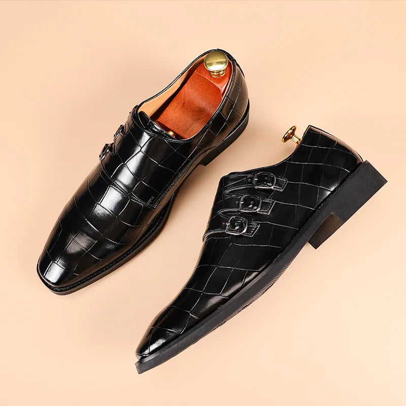 Slip on Dress Shoes Men Oxfords Fashion Business Office Men's Shoes