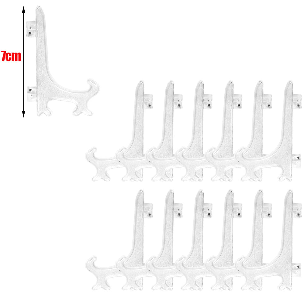 2pcs Portable Dish Display Stand Foldable Plastic