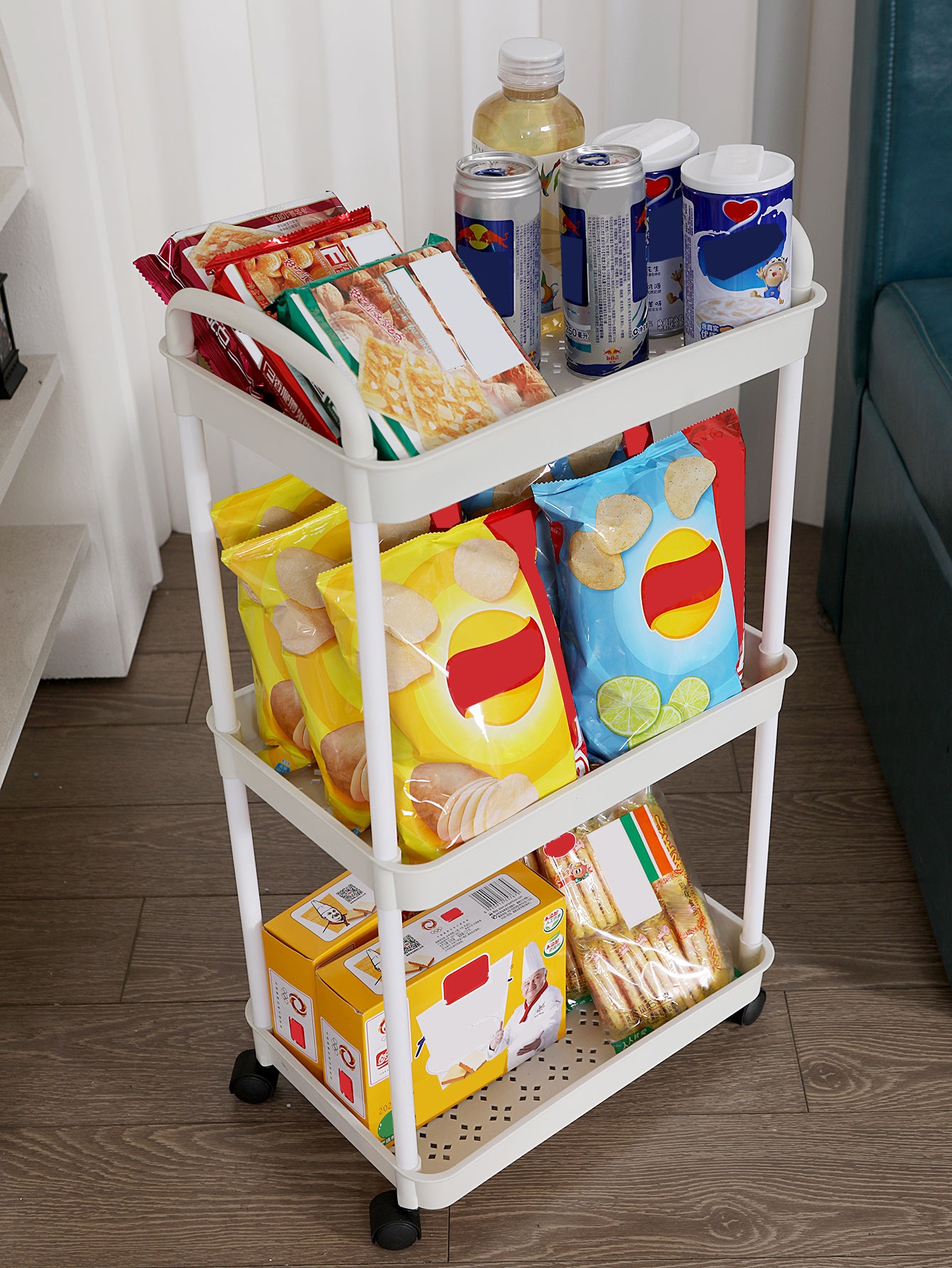 Household Multi-layer Small Cart Storage Rack