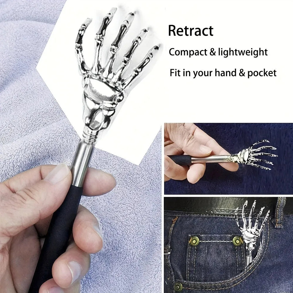 Portable Stainless Steel Telescopic Back Scratcher