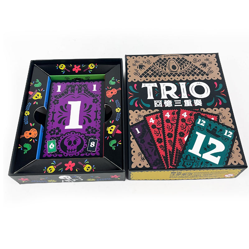 Trio Game Strategic Card Board Game for Family
