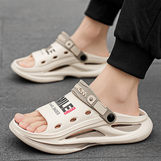 2024 Men's Outdoor Sandals Slippers Beach Comfortable Soft Sole Slide